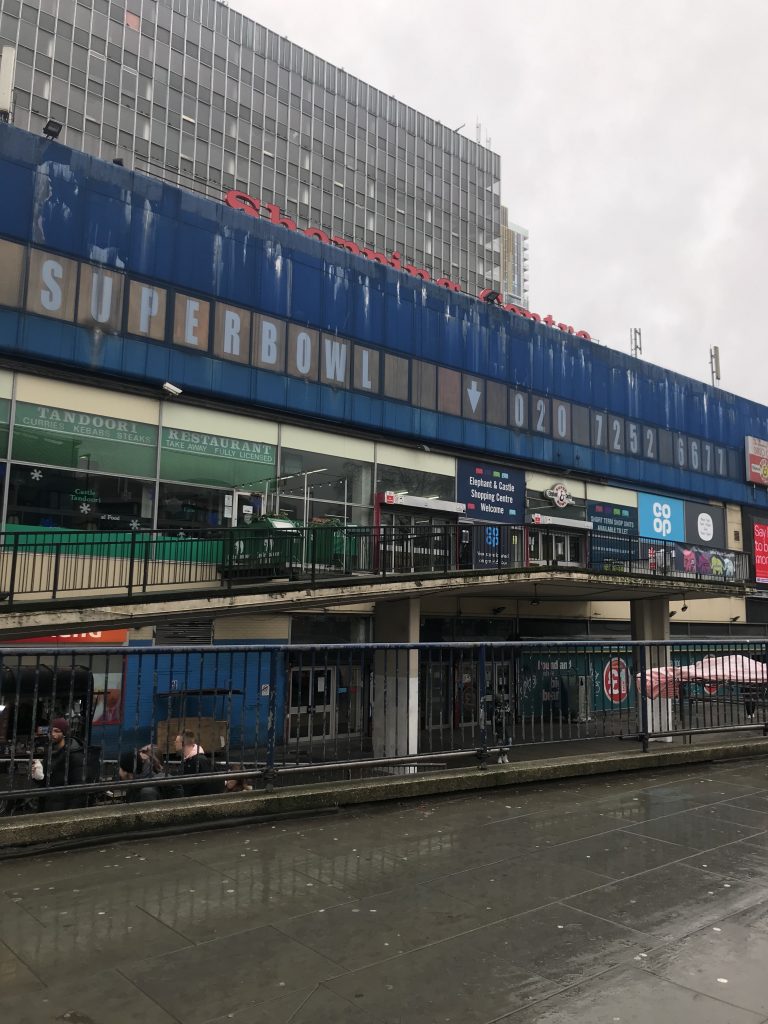 The demolition of Elephant and Castle shopping centre